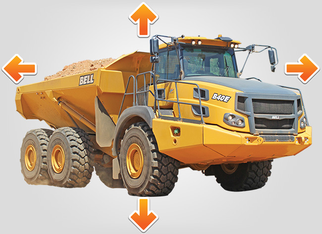 E Series Articulated Truck Features