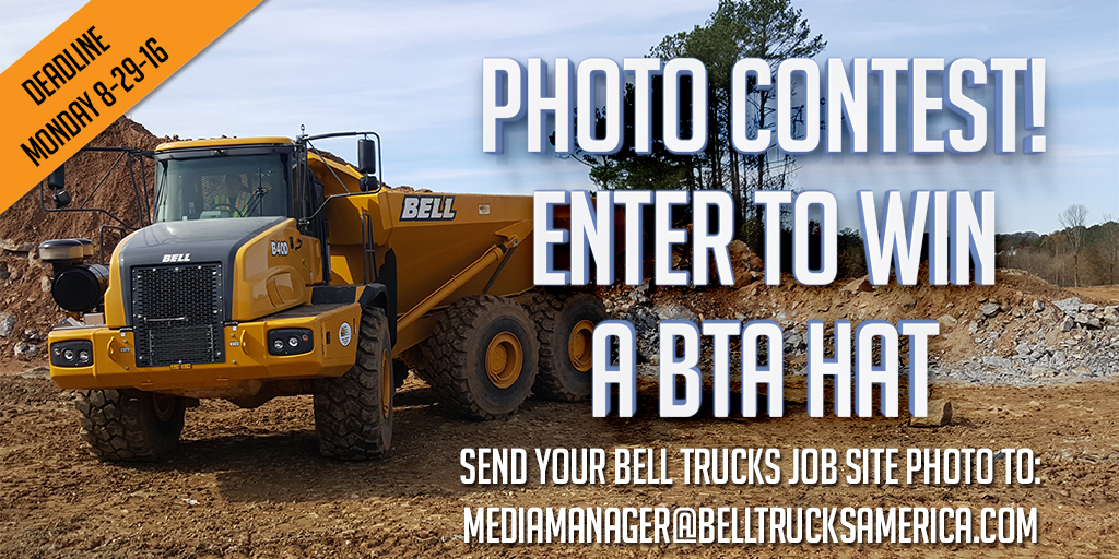 Job site photo contest- enter to win a Bell Trucks America hat